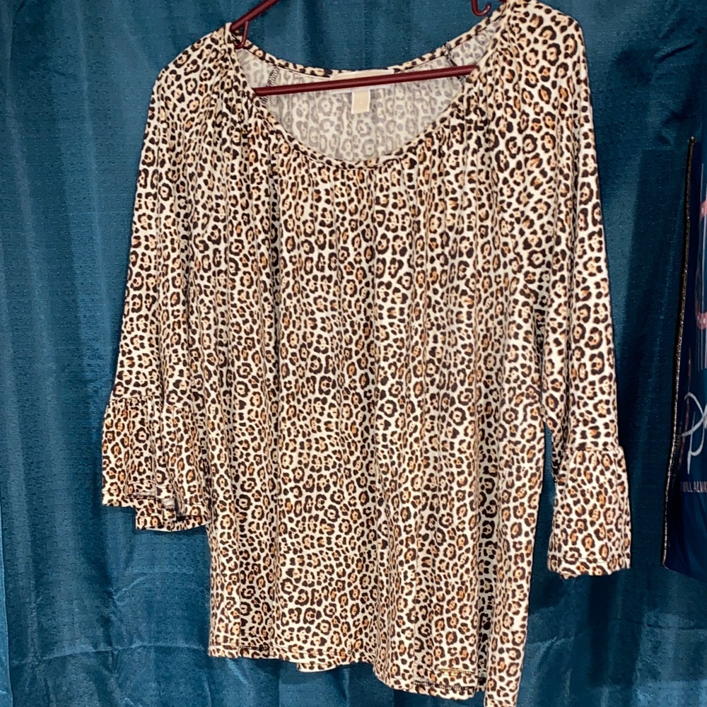 Michael Kors Animal Print Blouse New without Tags